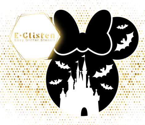 SVG Disney Halloween Minnie - E-Glisten
